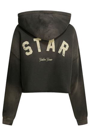 Dark grey cotton hoodie GOLDEN GOOSE | GWP02699P00251360666